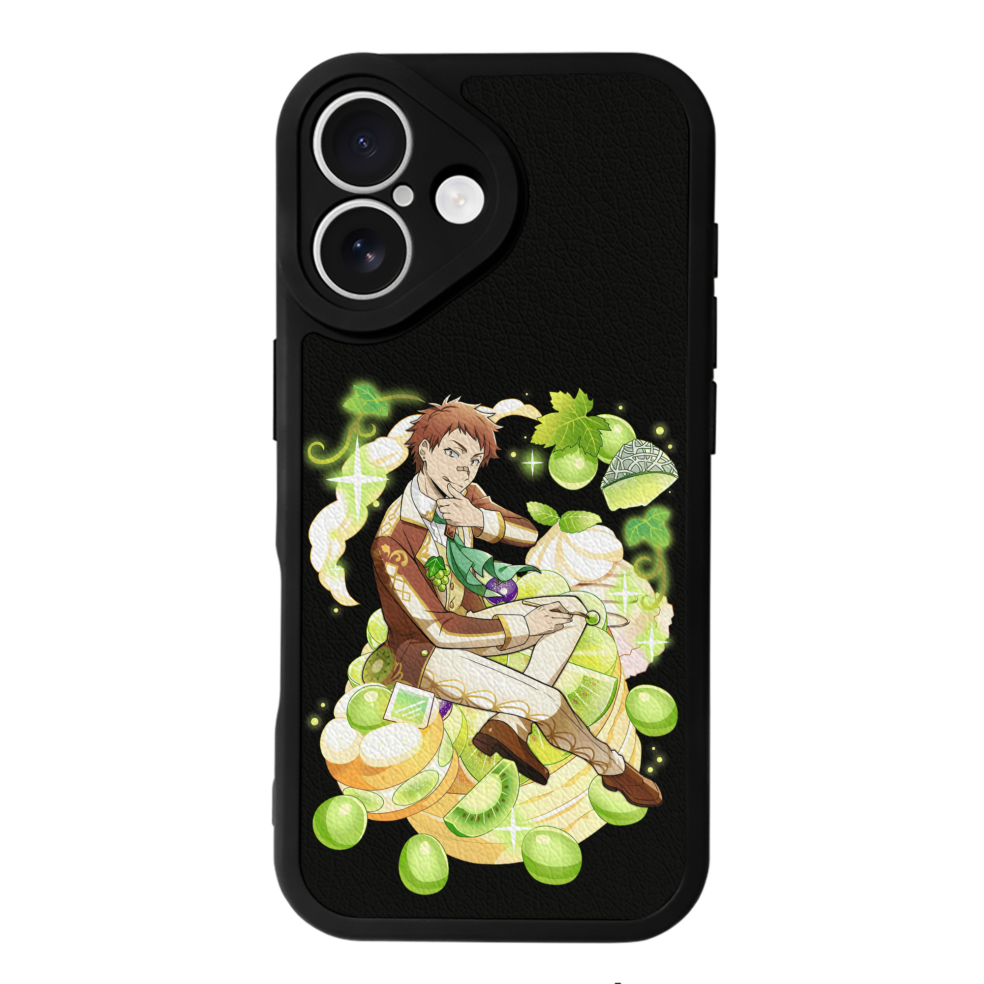 （画像用） 文豪ストレイドッグス Bungo Stray Dogs 【iPhone 16シリーズ対応】シリコンスマホケース（レザー調） 材質：シリコン